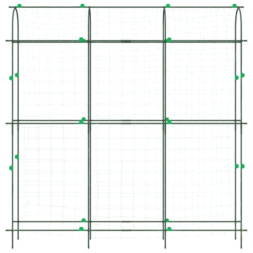 vidaXL Plantenklimrekken 2 st U-frame staal