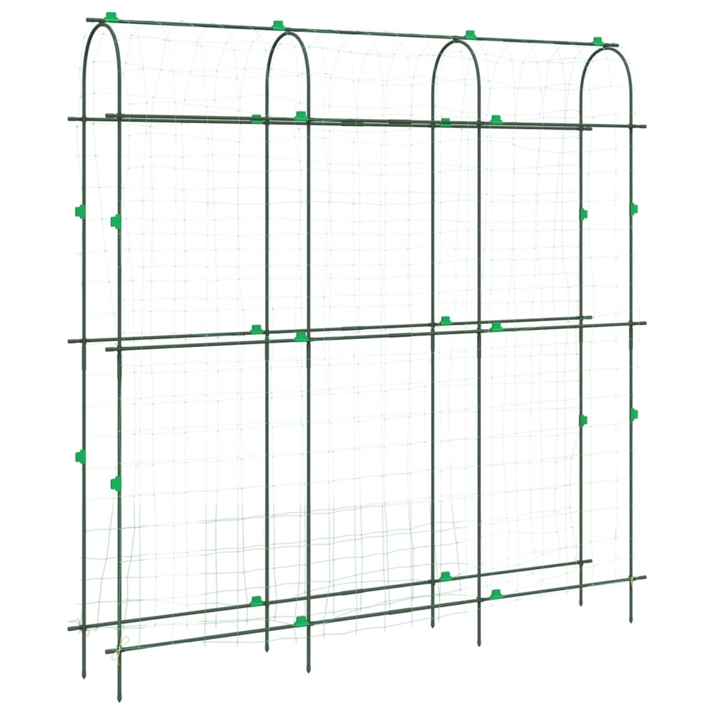 vidaXL Plantenklimrekken 2 st U-frame staal