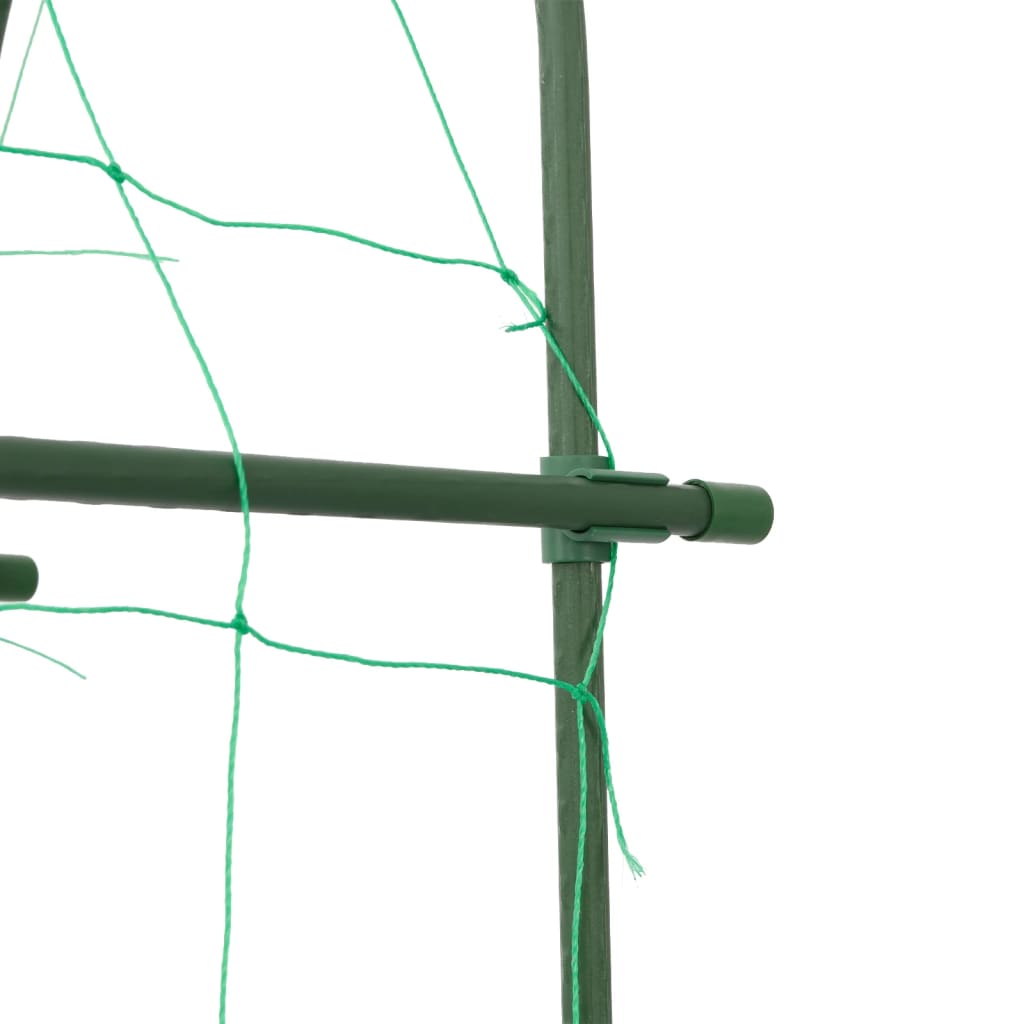 vidaXL Plantenklimrekken 2 st U-frame staal