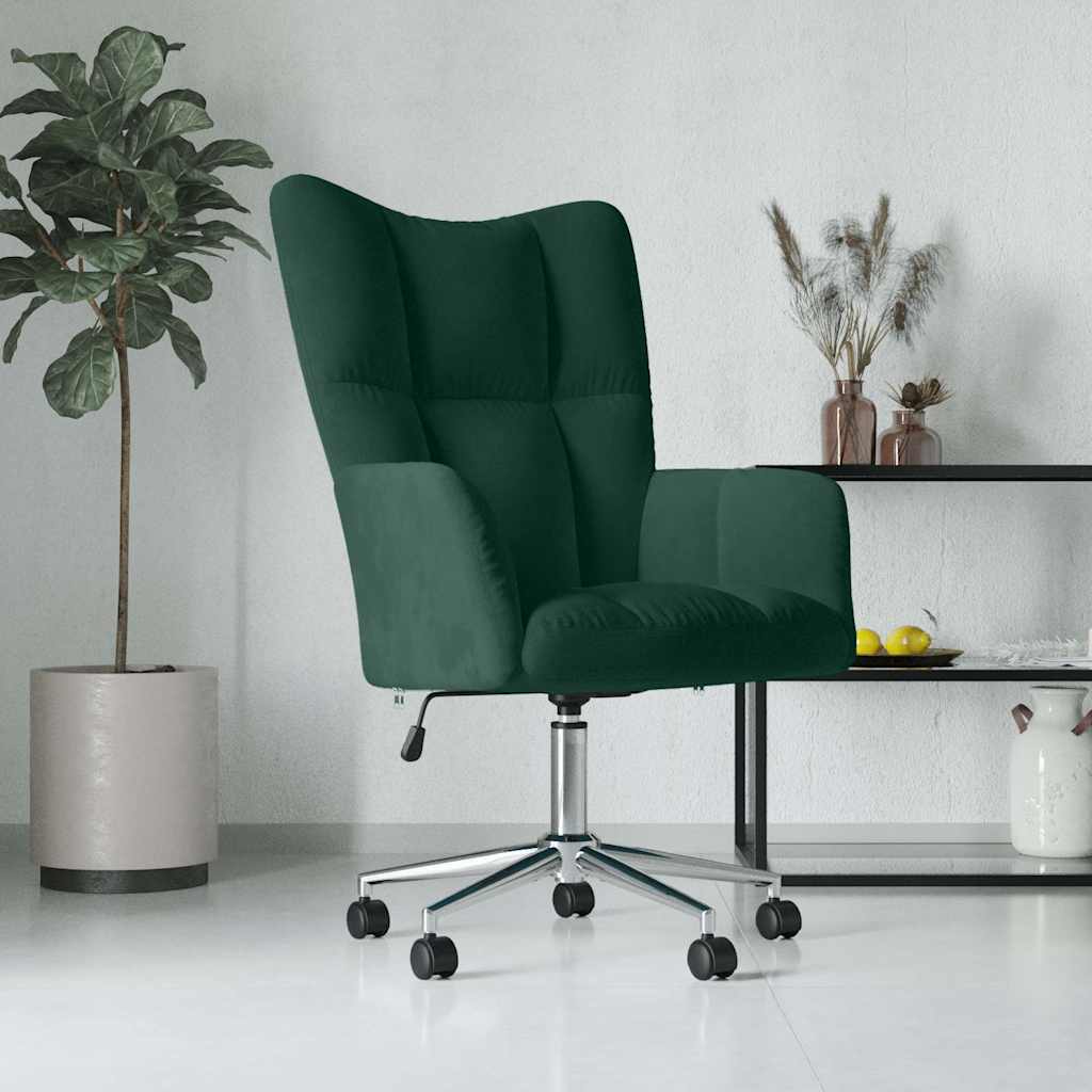 vidaXL Relaxstoel fluweel lichtgrijs