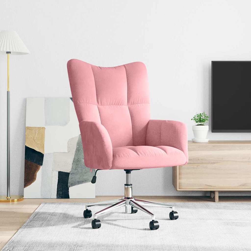 vidaXL Relaxstoel fluweel lichtgrijs