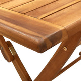 vidaXL 5-delige Tuinset poly rattan en massief hout zwart