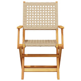 vidaXL 7-delige Tuinset poly rattan en massief hout zwart