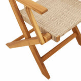 vidaXL 7-delige Tuinset poly rattan en massief hout zwart