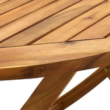 vidaXL 7-delige Tuinset polypropeen en massief hout zwart
