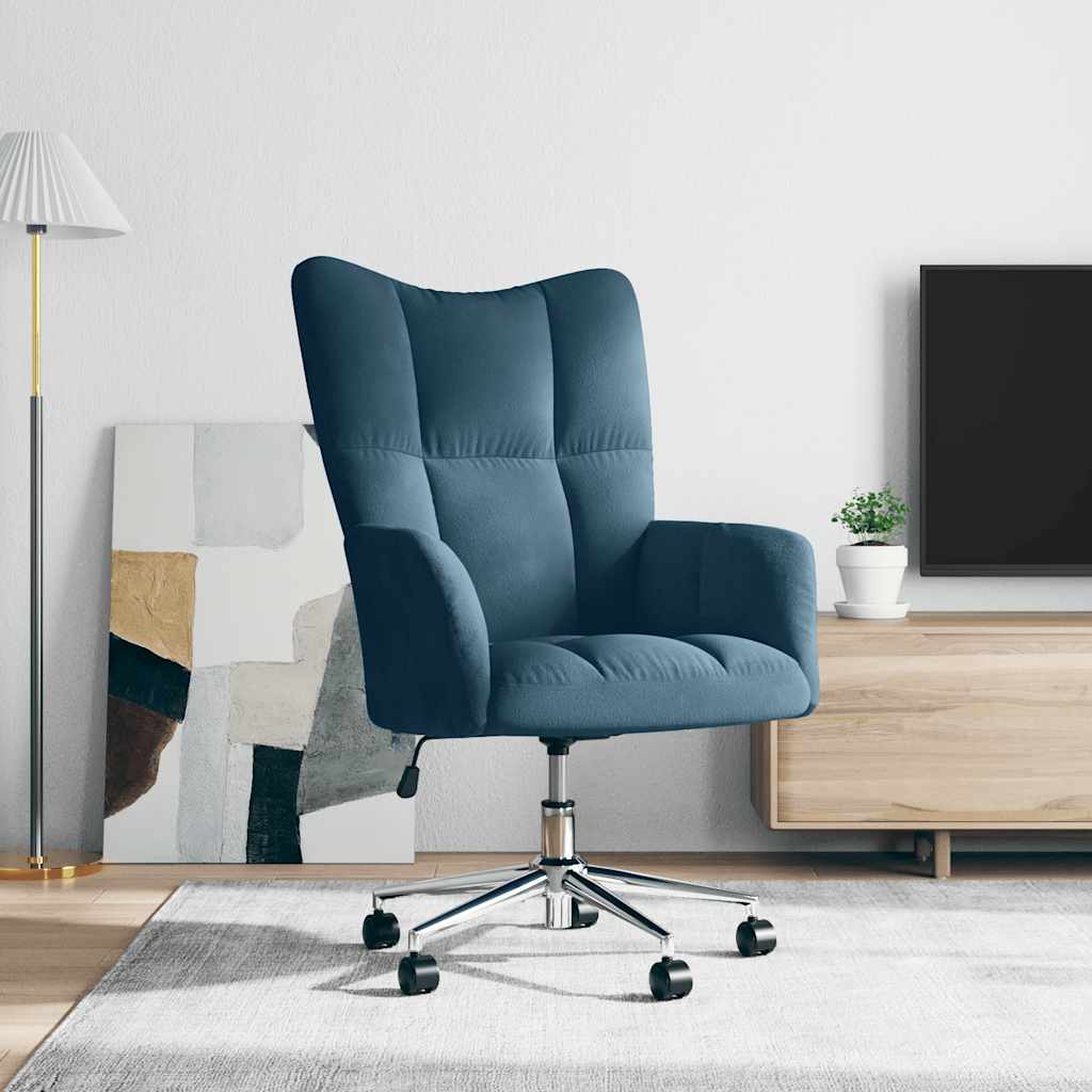 vidaXL Relaxstoel fluweel lichtgrijs