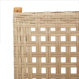 vidaXL 7-delige Tuinset poly rattan en massief hout zwart