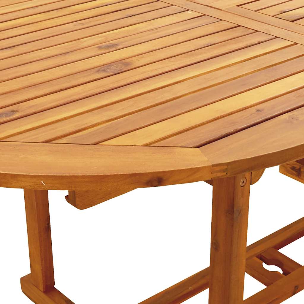 vidaXL 7-delige Tuinset poly rattan en massief hout zwart