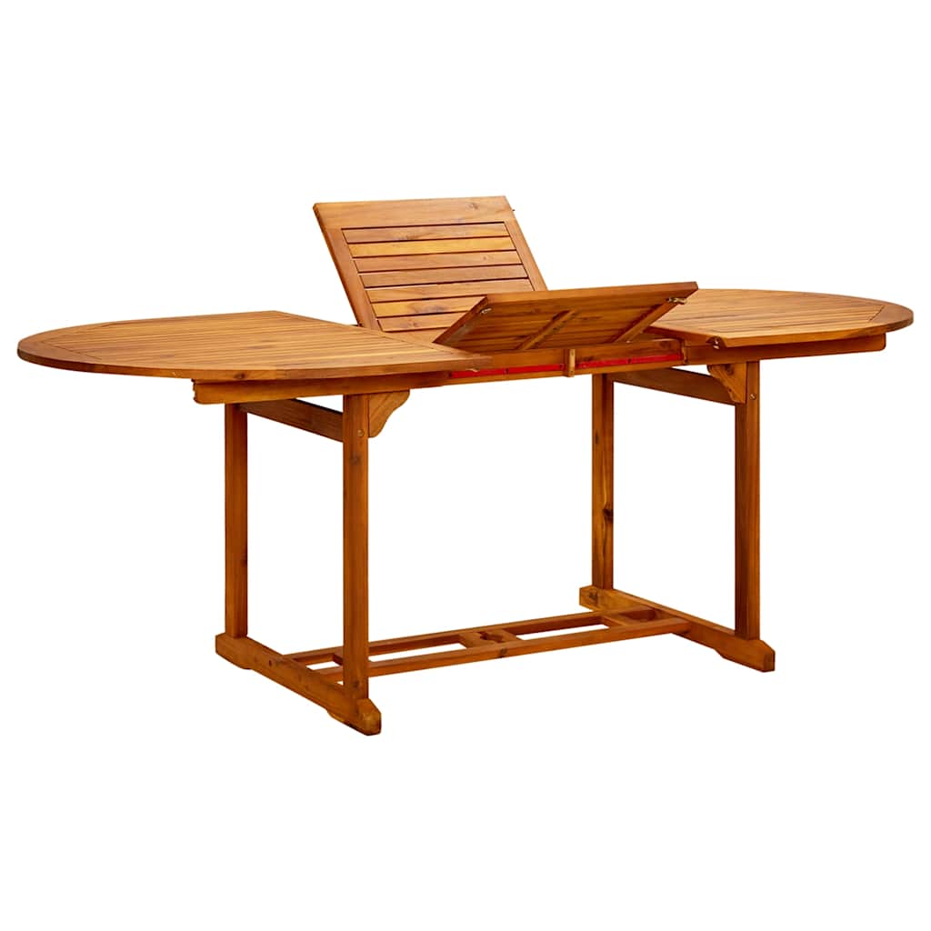 vidaXL 7-delige Tuinset poly rattan en massief hout zwart