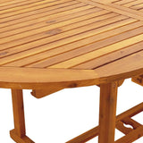 vidaXL 7-Piece Garden Dining Set Solid Wood and Fabric Taupe