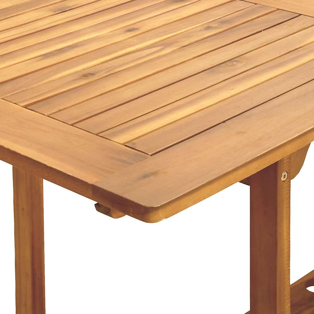 vidaXL 7-delige Tuinset polypropeen en massief hout zwart