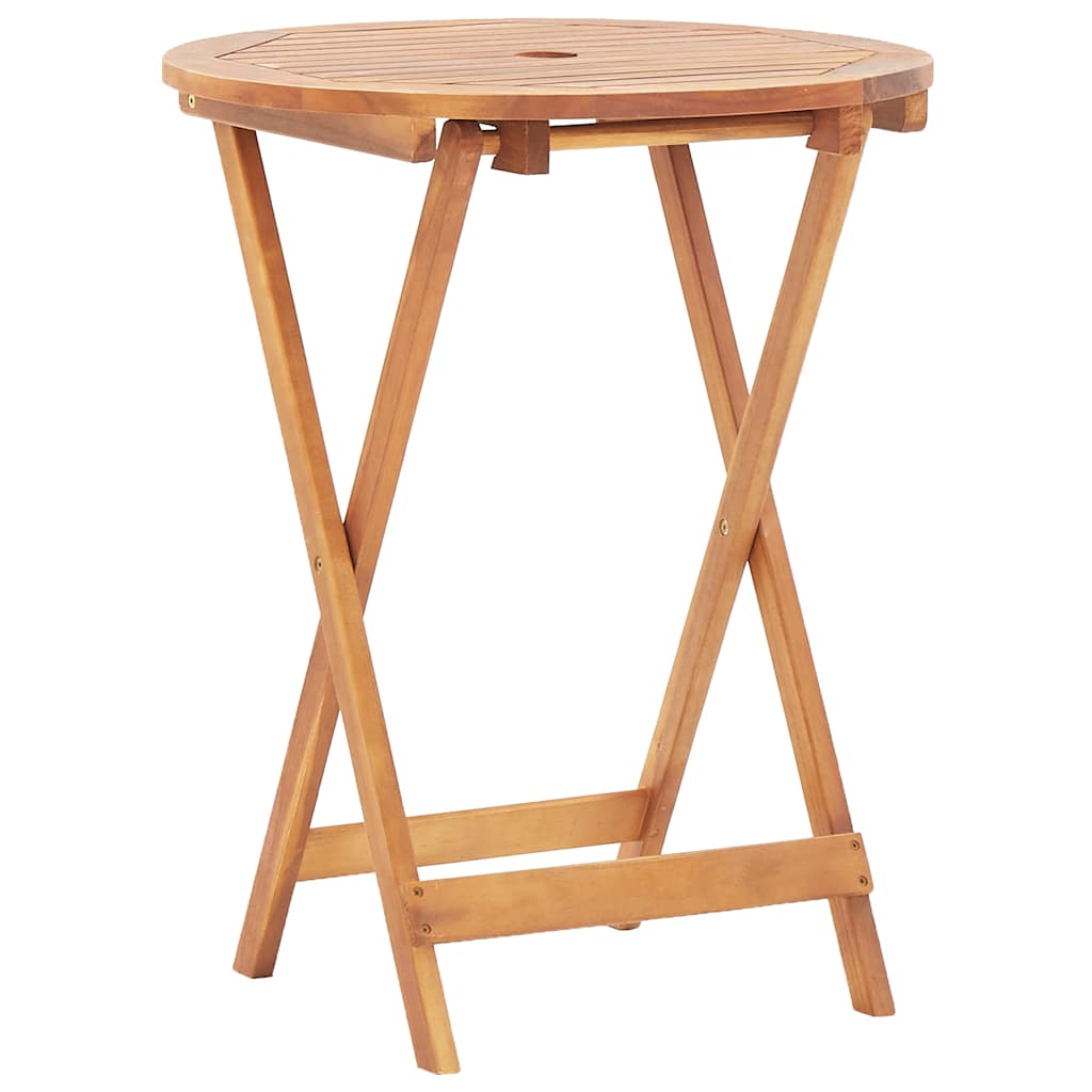 vidaXL 3-delige Bistroset poly rattan en massief hout zwart