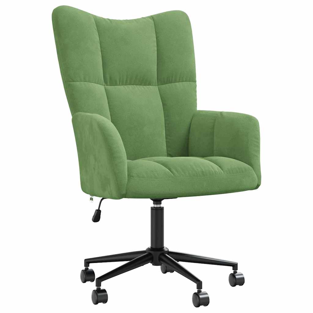 vidaXL Relaxstoel fluweel lichtgrijs