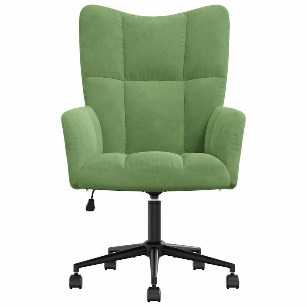 vidaXL Relaxstoel fluweel lichtgrijs