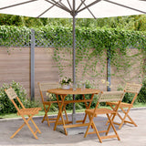 vidaXL 3-delige Bistroset poly rattan en massief hout zwart