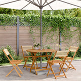 vidaXL 3-delige Bistroset polypropeen en massief hout zwart
