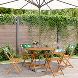 vidaXL 3-Piece Bistro Set Fabric and Solid Wood Cream