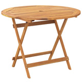 vidaXL 3-Piece Bistro Set Fabric and Solid Wood Cream
