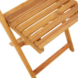 vidaXL 3-Piece Bistro Set Fabric and Solid Wood Cream