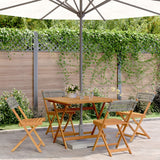 vidaXL 3-delige Bistroset poly rattan en massief hout zwart