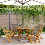vidaXL 3-delige Bistroset polypropeen en massief hout zwart