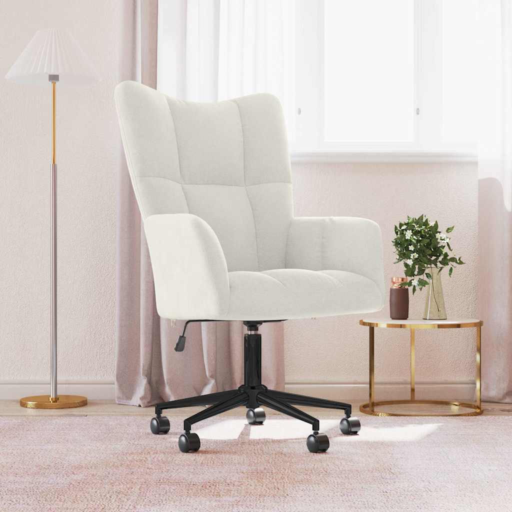 vidaXL Relaxstoel fluweel lichtgrijs