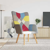 vidaXL Recliner patchwork fabric