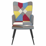vidaXL Relaxstoel patchwork stof