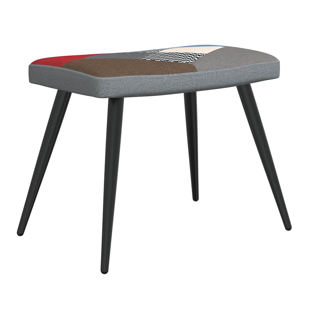 vidaXL Relaxstoel patchwork stof