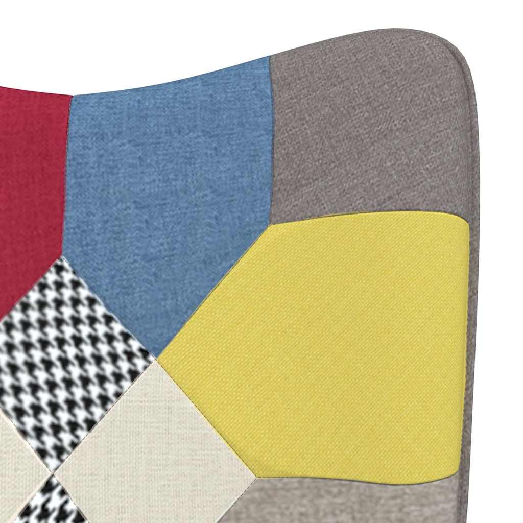 vidaXL Relaxstoel patchwork stof