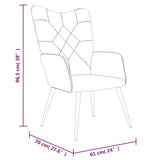 vidaXL Relaxstoel patchwork stof