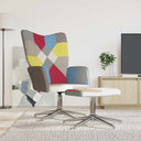 vidaXL Recliner patchwork fabric