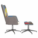 vidaXL Recliner patchwork fabric