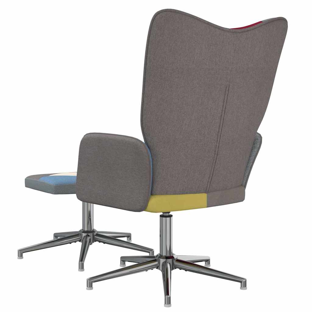 vidaXL Recliner patchwork fabric
