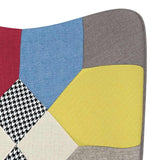 vidaXL Recliner patchwork fabric