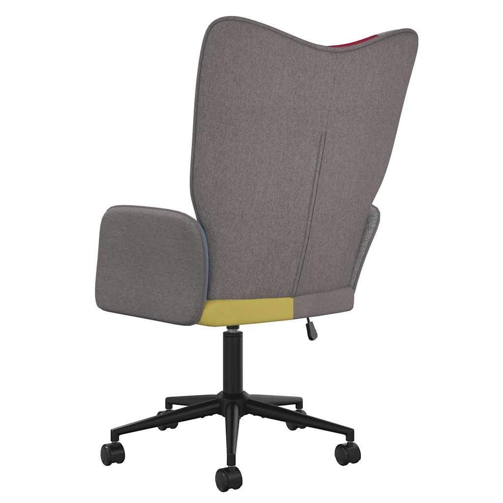 vidaXL Relaxstoel patchwork stof