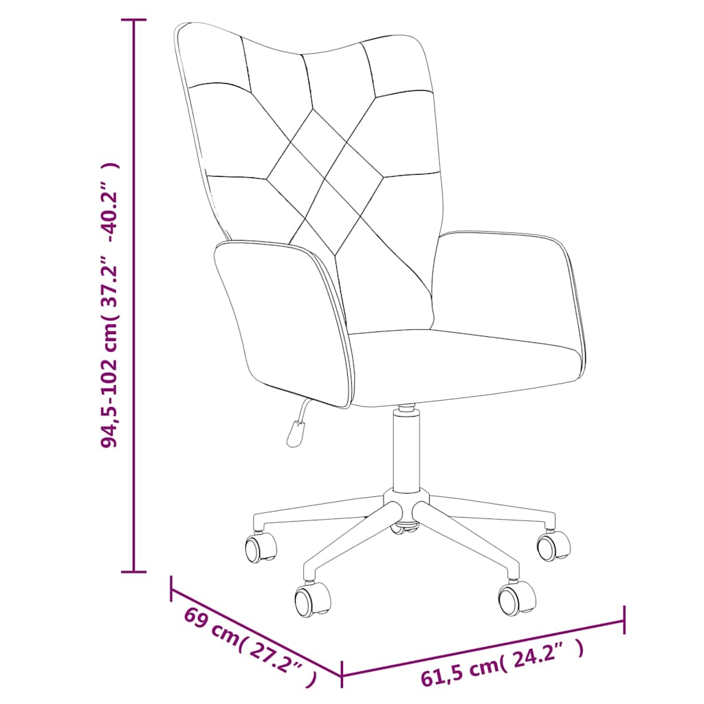vidaXL Relaxstoel patchwork stof