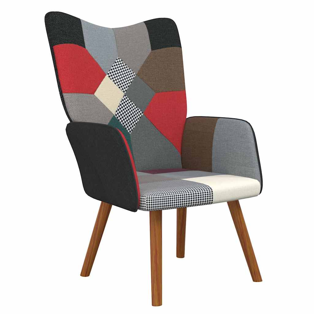 vidaXL Recliner patchwork fabric