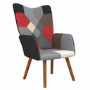 vidaXL Recliner patchwork fabric