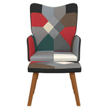 vidaXL Recliner patchwork fabric