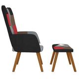 vidaXL Recliner patchwork fabric