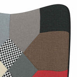 vidaXL Recliner patchwork fabric