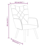 vidaXL Recliner patchwork fabric