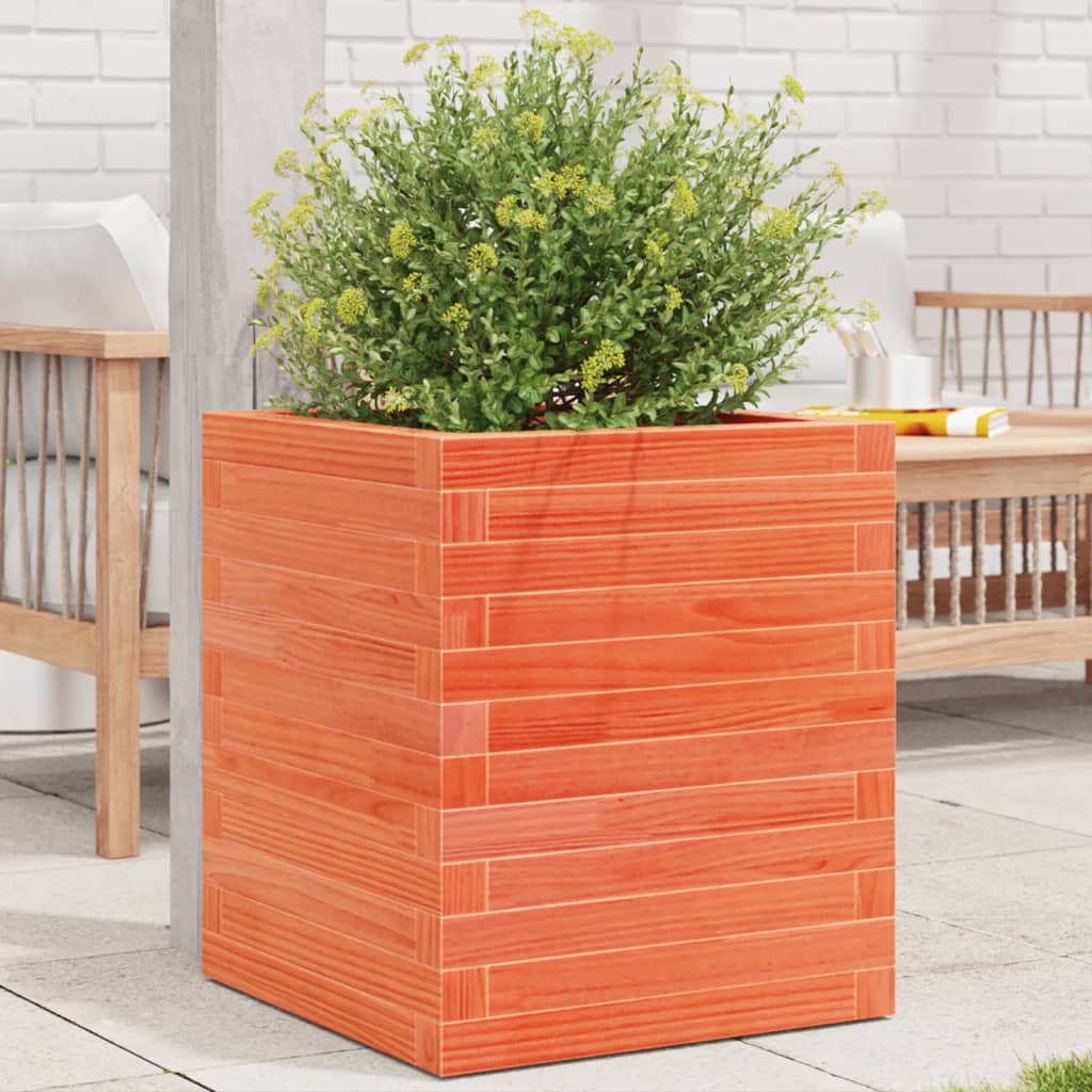 vidaXL Plantenbak 40x40x46 cm massief grenenhout