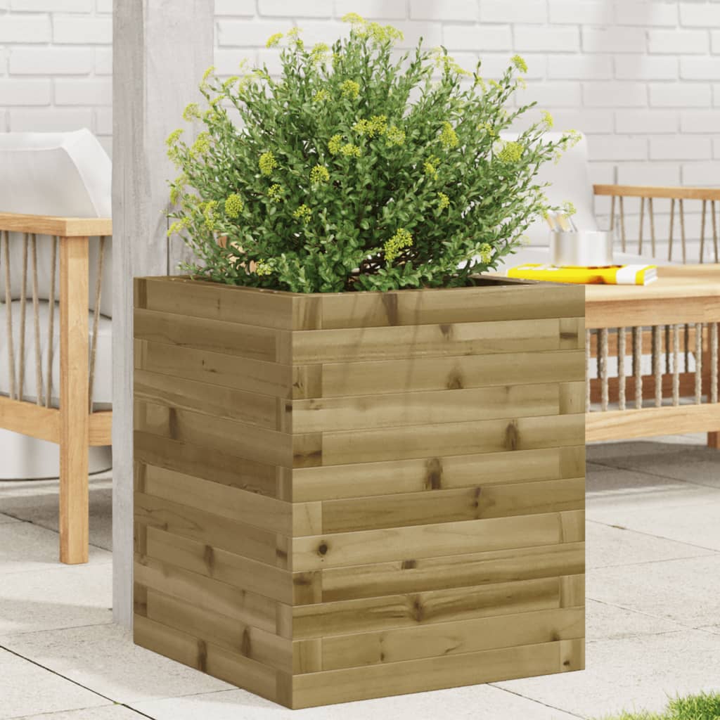 vidaXL Plantenbak 40x40x46 cm massief grenenhout