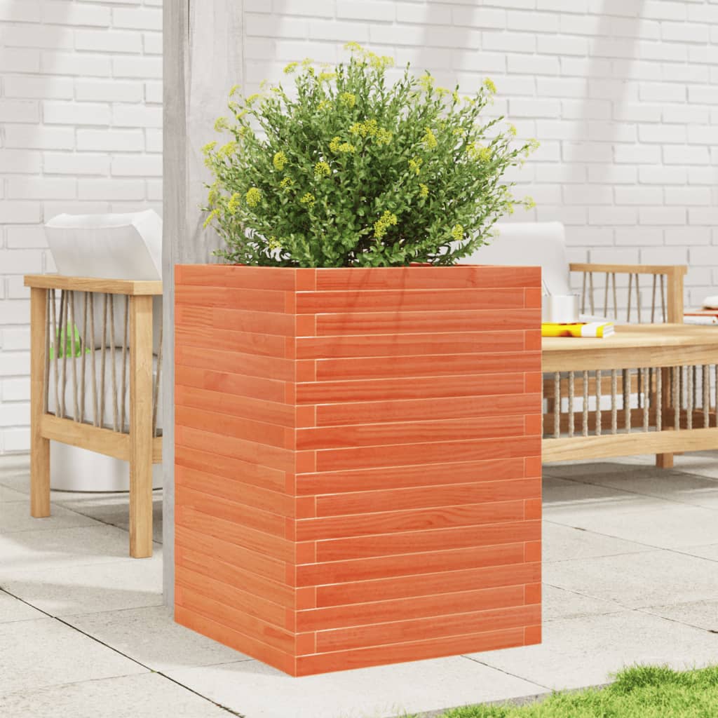 vidaXL Plantenbak 40x40x46 cm massief grenenhout