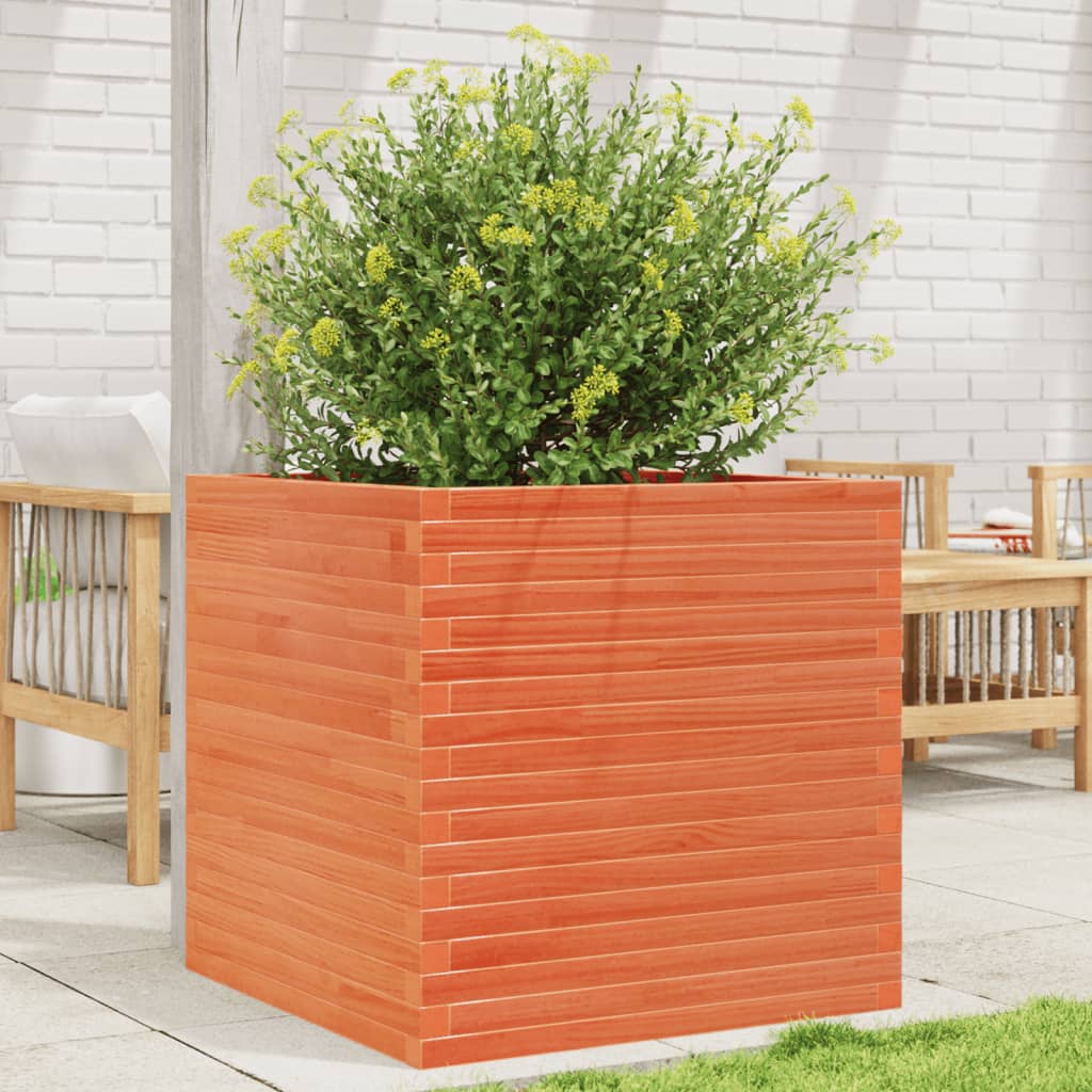 vidaXL Plantenbak 40x40x46 cm massief grenenhout