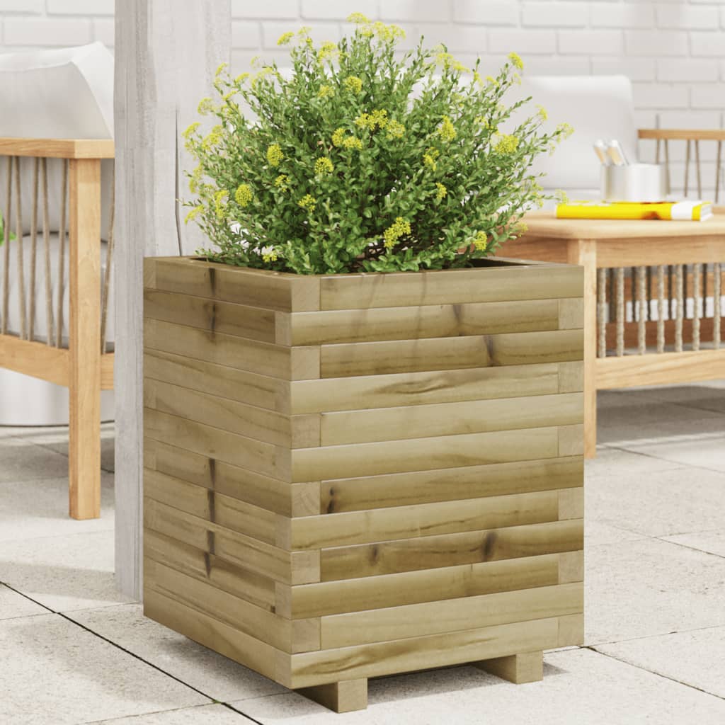 vidaXL Plantenbak 40x40x46 cm massief grenenhout