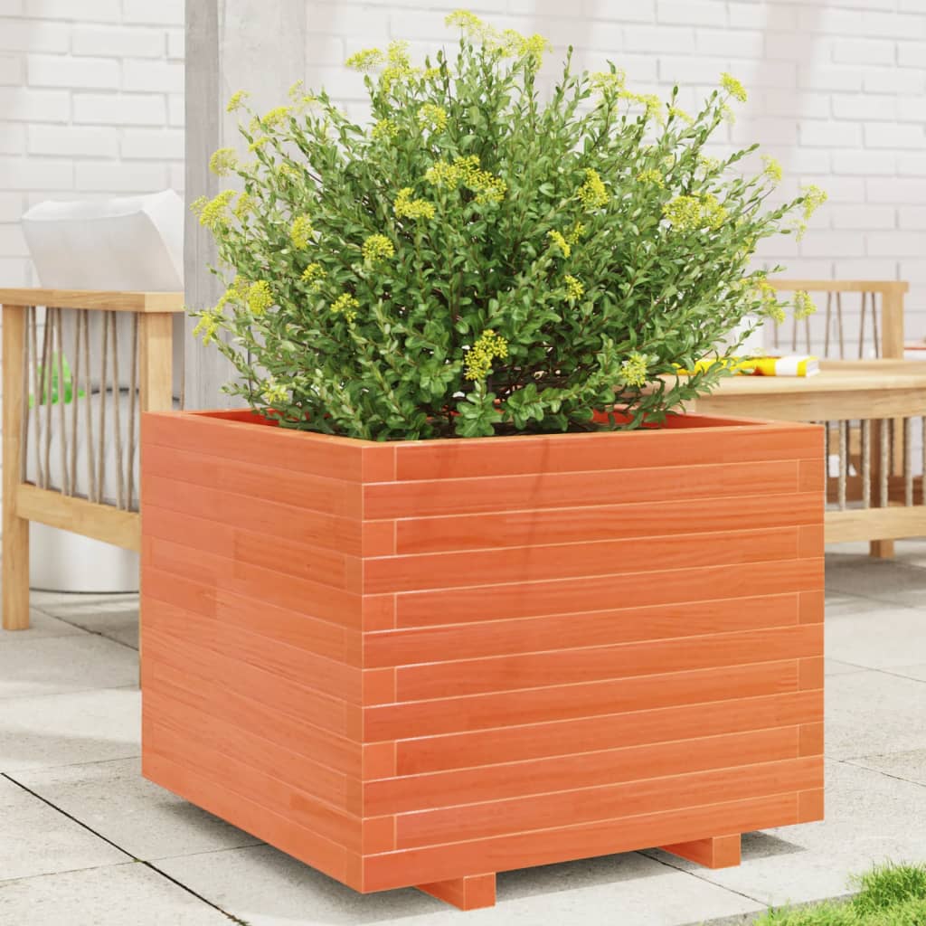 vidaXL Plantenbak 40x40x46 cm massief grenenhout