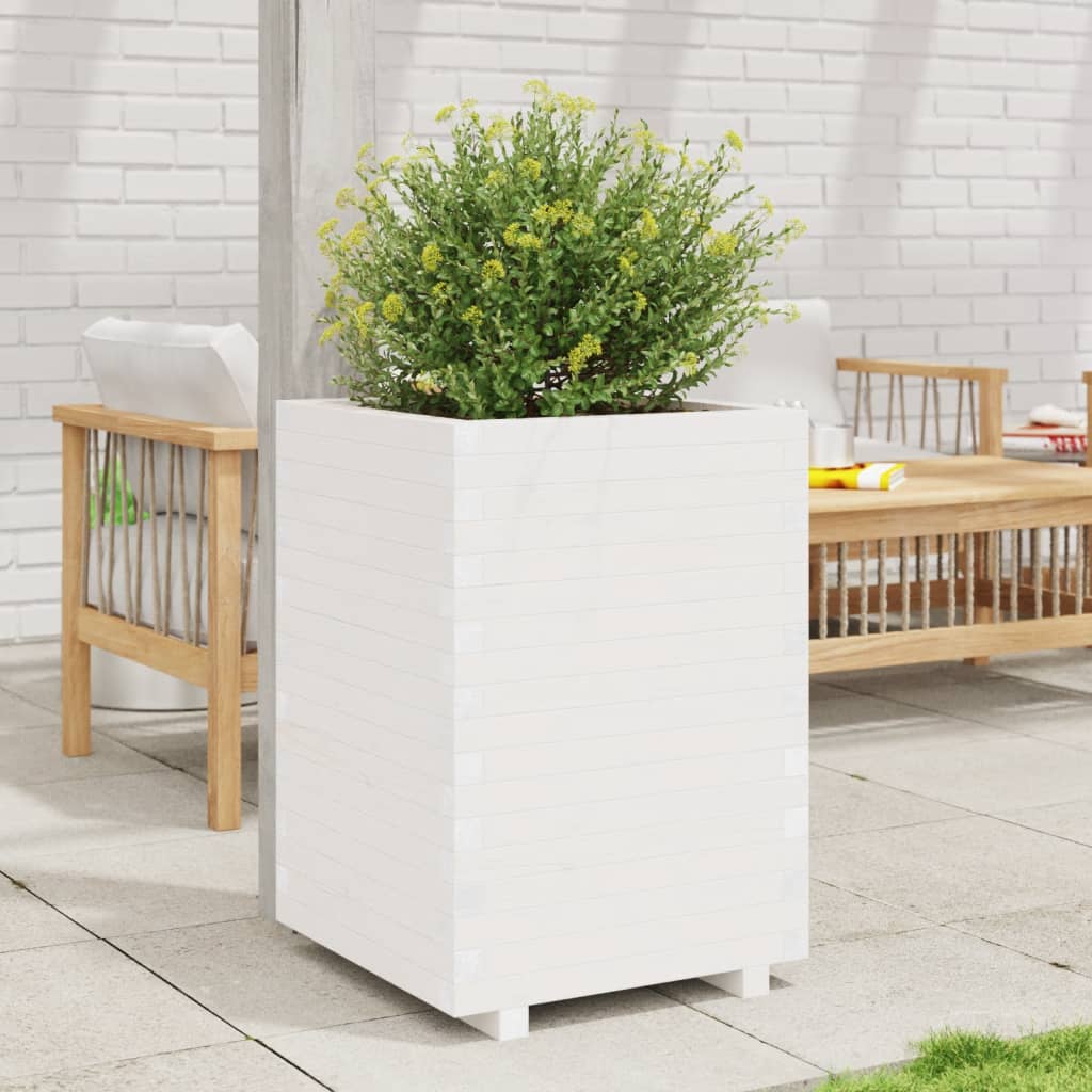 vidaXL Plantenbak 40x40x46 cm massief grenenhout